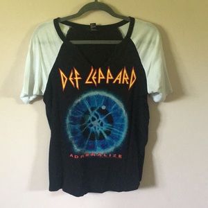 “Vintage rock band Tea” ‘Def Leppard’